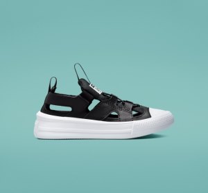 Black / Black / White Kids' Converse Chuck Taylor All Star Ultra Canvas Shoes | MJC-983416