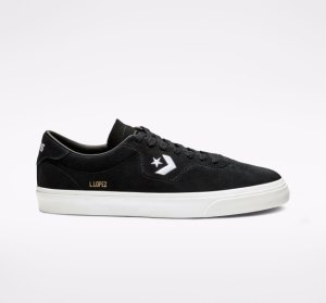 Black / Black / White Men's Converse CONS Louie Lopez Pro Skate Shoes | WFB-971864