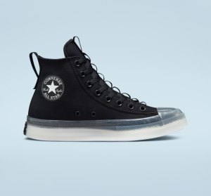 Black / Black / White Men's Converse Chuck Taylor All Star CX Explore Canvas Shoes | GOD-254876
