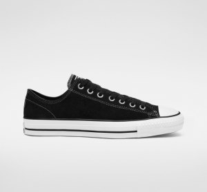 Black / Black / White Women's Converse CONS Chuck Taylor All Star Pro Low Tops | FSZ-092137