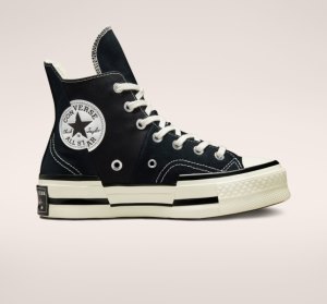 Black / Black Women's Converse Chuck 70 Plus High Tops | GCQ-864057