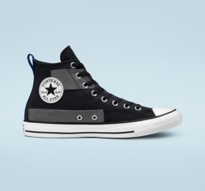 Black / Blue / White Men's Converse Chuck Taylor All Star Desert Patchwork Canvas Shoes | KNH-743659