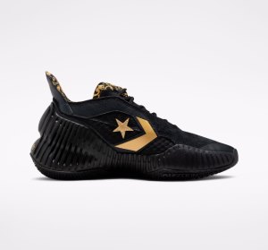 Black / Gold / Black Men's Converse All Star BB Prototype CX Detail Basketball | FNC-163524
