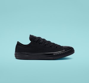 Black Kids' Converse Chuck Taylor All Star Classic Canvas Shoes | ALC-381497