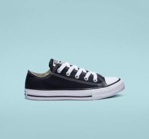 Black Kids' Converse Chuck Taylor All Star Classic Canvas Shoes | EFP-387206