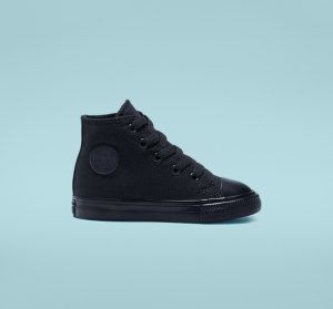 Black Kids' Converse Chuck Taylor All Star Classic Canvas Shoes | UYO-416983