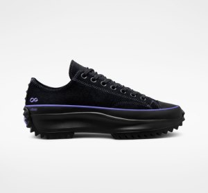 Black / Light Orange / Black Men's Converse Chase the Drip x Kelly Oubre Jr. Run Star Platform Shoes | WMQ-817659