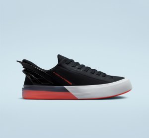 Black / Mango / White Women's Converse Chuck Taylor All Star FlyEase Low Tops | VLX-863459