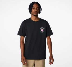 Black Men's Converse Book Club Graphic T Shirts | RCH-213074
