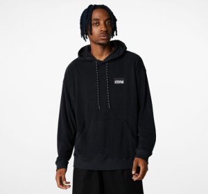 Black Men's Converse CONS Lightweight Hoodie | CZU-826109