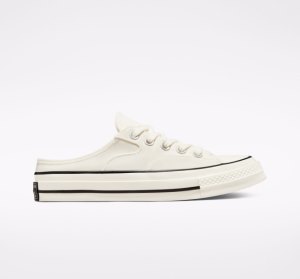 Black Men's Converse Chuck 70 Mule Canvas Shoes | KDS-948037