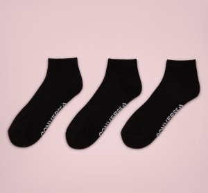 Black Men's Converse Foundational Made For Chucks High-Cut 3-Pack Socks | QUG-176253