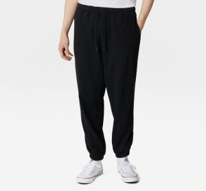 Black Men's Converse Paneled Knit Jogger | JKT-384506