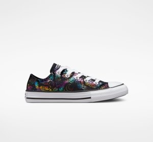 Black / Pink / Purple / Blue Kids' Converse Chuck Taylor All Star Butterfly Shine Canvas Shoes | VBI-368421