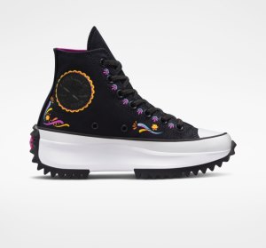 Black Pink Women's Converse Chuck 70 de Muertos High Tops | KTC-178435
