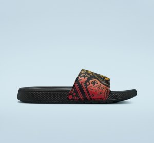 Black / Purple / Orange Women's Converse All Star Slide Pride Canvas Shoes | TUY-470156