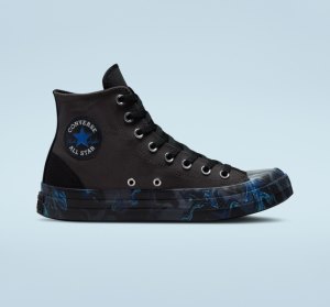 Black / Royal Women's Converse Chuck Taylor All Star CX Marbled Canvas Shoes | IYT-354082