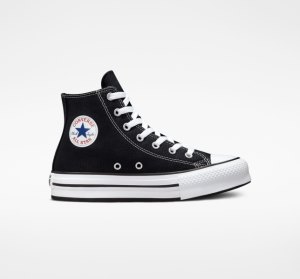 Black / White / Black Kids' Converse Chuck Taylor All Star Lift Platform Shoes | AHR-487321