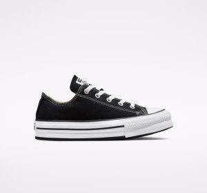 Black / White / Black Kids' Converse Chuck Taylor All Star Lift Platform Shoes | RIC-843019