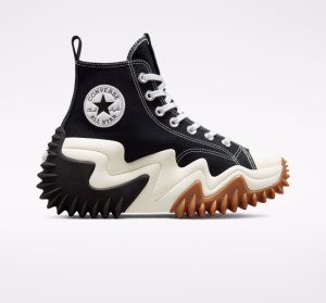 Black / White / Orange Women's Converse Run Star Motion CX Platform Shoes | QPI-854721