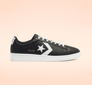 Black / White / White Women's Converse Pro Leather Leather Shoes | JYT-102983