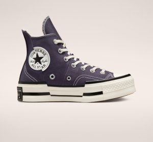 Black Women's Converse Chuck 70 Plus High Tops | LSY-614278