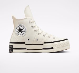Black Women's Converse Chuck 70 Plus High Tops | OXD-403785