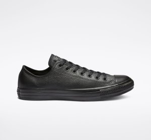Black Women's Converse Chuck Taylor All Star Leather Leather Shoes | IJV-605429
