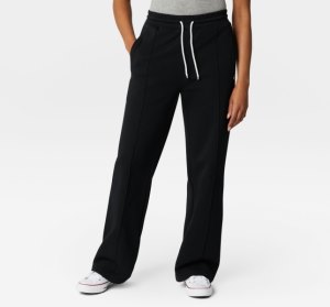 Black Women's Converse Wide Leg Knit Pants | CQK-495123