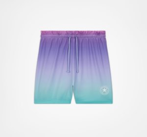 Blue Kids' Converse Gradient Paper Shorts | XOZ-627845