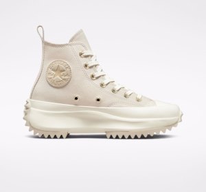Brown Women's Converse Run Star Hike Platform Earthy Neutrals High Tops | MSJ-021356