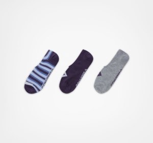 Dark Multicolor Men's Converse 3-Pack Ombre Star Chevron Made For Chucks Socks | LGA-784951