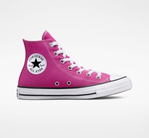 Fuchsia / White / Black Men's Converse Chuck Taylor All Star Seasonal Canvas Shoes | IKV-576182