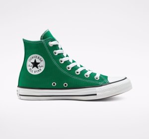 Green / White / White Men's Converse Chuck Taylor All Star Classic Canvas Shoes | BIU-641905