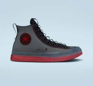 Grey / Black / Red Women's Converse Chuck Taylor All Star CX Explore Desert Sunset High Tops | LSA-826945