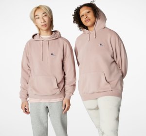 Grey Purple Men's Converse Go-To Chuck Taylor Patch Loose Fit Hoodie | TBV-971623