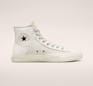 Light Beige / White Women's Converse Chuck Taylor Alt Star Tear Away High Tops | MIO-619345