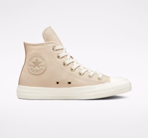Light Gold Women's Converse Chuck Taylor All Star Earthy High Tops | OGR-965174