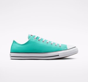 Light Turquoise Women's Converse Chuck Taylor All Star Seasonal Low Tops | YWX-468539