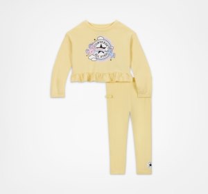Multicolor Kids' Converse Ruffle Legging One Piece & Sets | FCL-328167