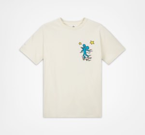 Multicolor Men's Converse Keith Haring Mouse T Shirts | AVU-789503