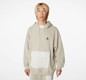 Multicolor Men's Converse Utility Pocket Pullover Hoodie | FGQ-124869