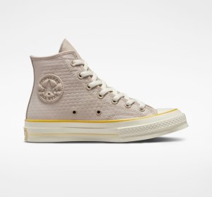Multicolor Women's Converse Chuck 70 Textured High Tops | IQH-421096
