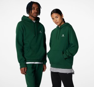 Multicolor Women's Converse Go-To Embroidered Star Chevron Standard Fit Fleece Hoodie | ZWU-078435