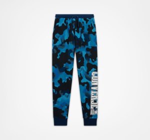 Navy Kids' Converse Camo Jogger | JPA-481053