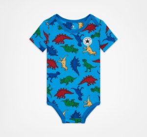 Navy Kids' Converse Dino Explorer Hooded Coverall Bodysuit | HCZ-870619