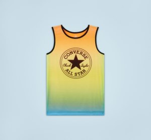 Orange Kids' Converse Ombre Muscle Tanks | CQG-703618