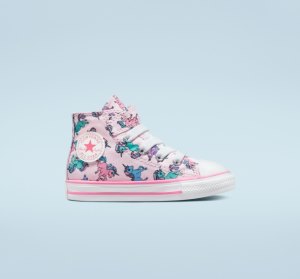 Pink / Pink / Blue Kids' Converse Chuck Taylor All Star Easy-On Unicorns Canvas Shoes | YUN-236485
