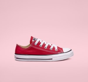Red Kids' Converse Chuck Taylor All Star Classic Canvas Shoes | FQS-576438