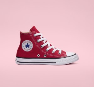 Red Kids' Converse Chuck Taylor All Star Classic Canvas Shoes | WLQ-598706